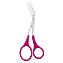 Eyebrow Scissors : Trimmy Schaar voor het Trimmen van de Wenkbrauwen - Zwart in Rozerood van Pantino