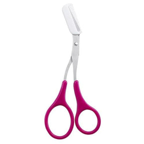 Eyebrow Scissors : Trimmy Schaar voor het Trimmen van de Wenkbrauwen - Zwart in Rozerood van Pantino