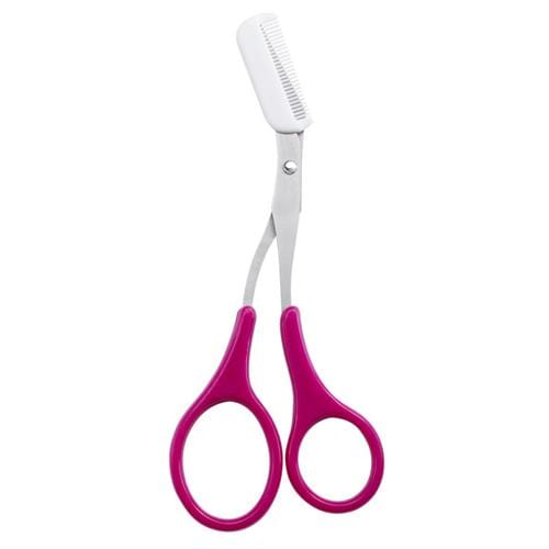 Eyebrow Scissors : Trimmy Schaar voor het Trimmen van de Wenkbrauwen - Zwart in Rozerood van Pantino