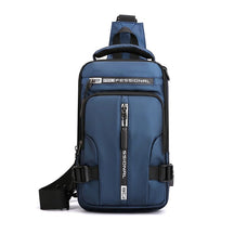 bags : Compacte Rugtas Heren Army Green - Khaki in Blue 18cmx10cmx30cm van Pantino