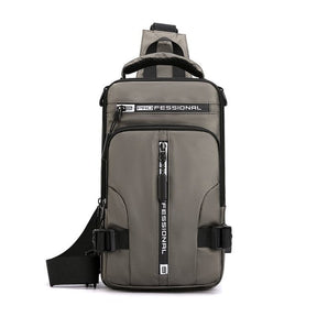 bags : Compacte Rugtas Heren Army Green - Khaki in Khaki 18cmx10cmx30cm van Pantino