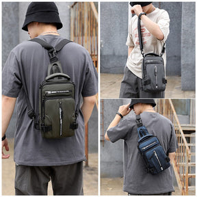 bags : Compacte Rugtas Heren Army Green - Khaki in van Pantino