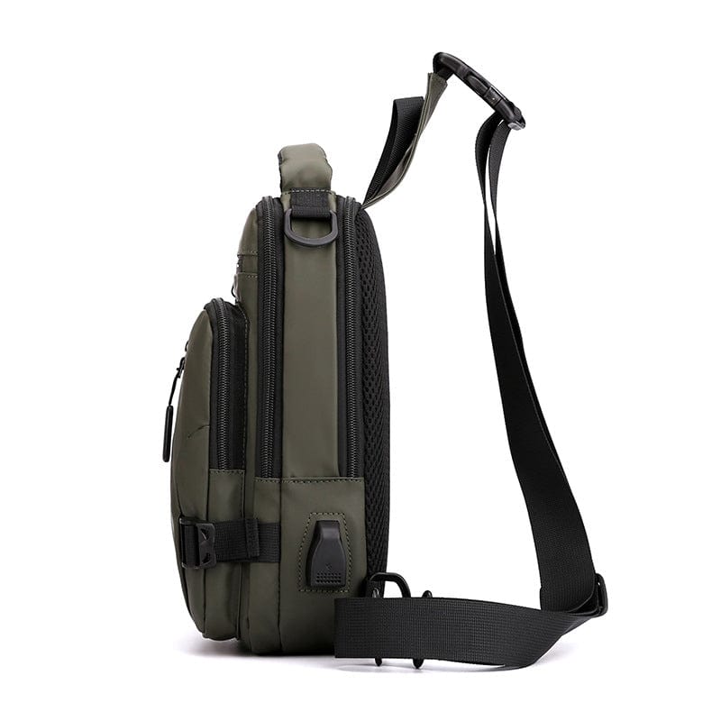 bags : Compacte Rugtas Heren Army Green - Khaki in van Pantino