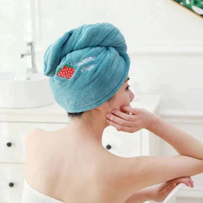 Hair Towel : TurbieTwist - Microvezel Haarhanddoek - Donkerblauw in van Pantino