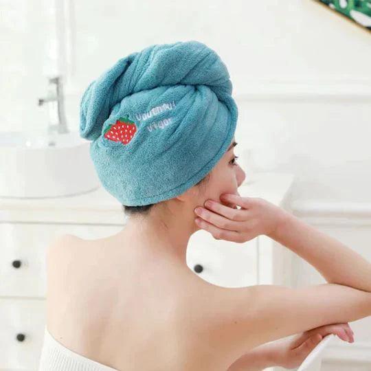 Hair Towel : TurbieTwist - Microvezel Haarhanddoek - Donkerblauw in van Pantino