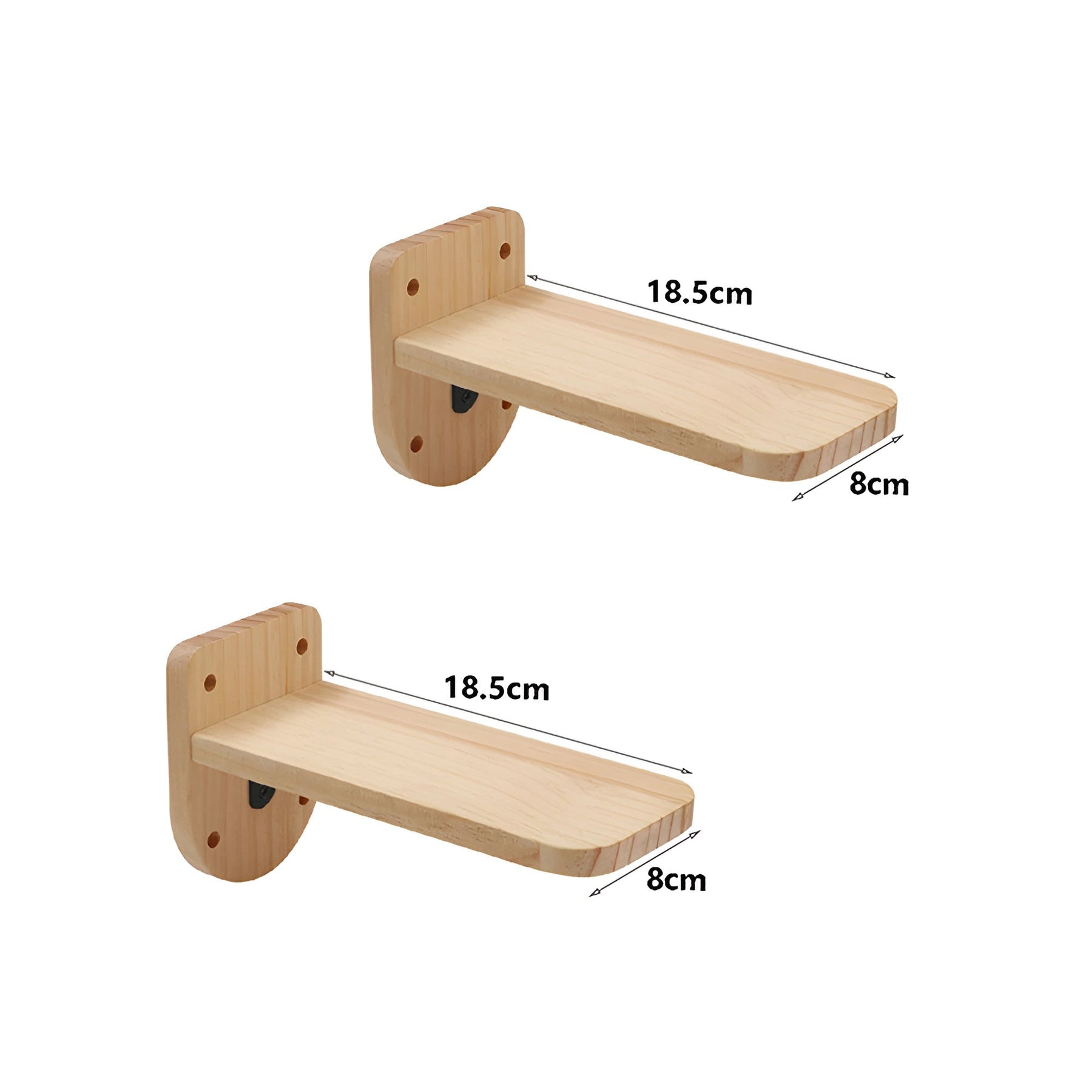 pets : Kattenklimplank Wandmontage - Krabpaal Instinct Training - Hout in 2 Katten Loopvlakken van Pantino