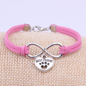 Bracelet : Armband Zwart - Ultieme Beste Vriend voor Onbreekbare Band in Rose rood van Pantino