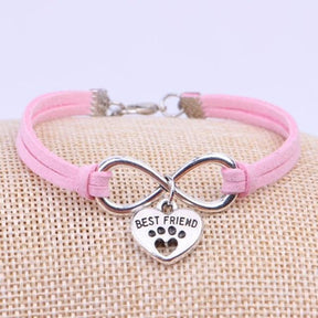 Bracelet : Armband Zwart - Ultieme Beste Vriend voor Onbreekbare Band in Roze van Pantino