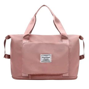 bags : Reistas Blauw - Ultimate Travel Bag - De Meest Handige Ooit in Zalmroze van Pantino