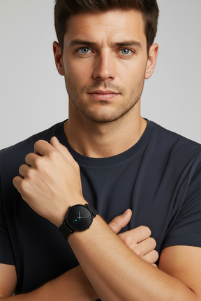 watches : Horloge Zwart Blauw - Waterdicht Luxe Quartz in van Pantino