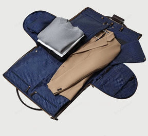 bags : Converteerbare Kledingtas - Bruin Leer - Weekendtas Heren in van Pantino