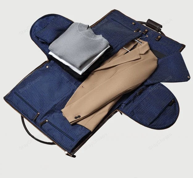 bags : Converteerbare Kledingtas - Bruin Leer - Weekendtas Heren in van Pantino