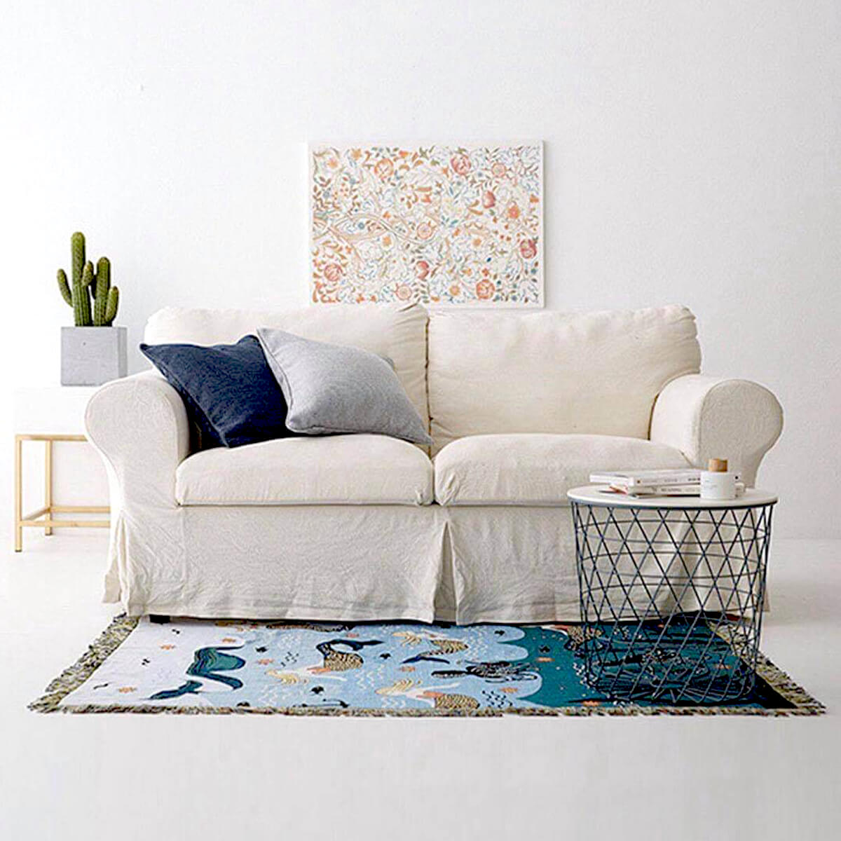 home & garden : Cozy Merrie - Onderwater Zeemeermin Vloerkleed in van Pantino