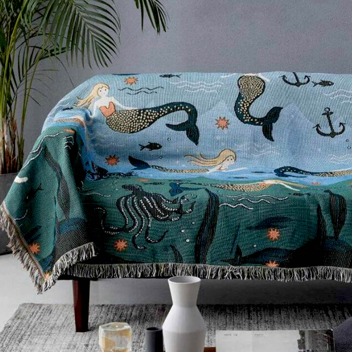 home & garden : Cozy Merrie - Onderwater Zeemeermin Vloerkleed in van Pantino