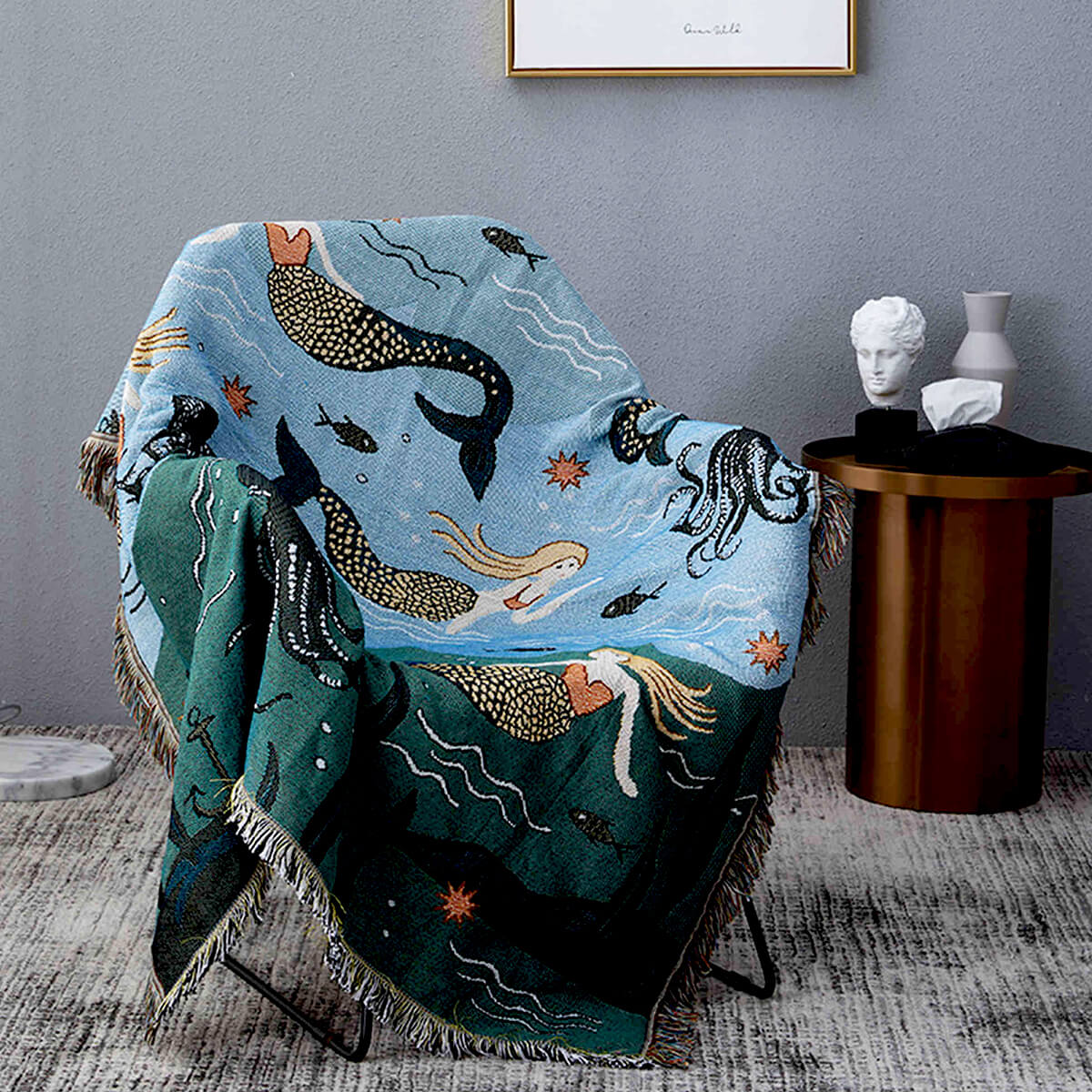 home & garden : Cozy Merrie - Onderwater Zeemeermin Vloerkleed in van Pantino