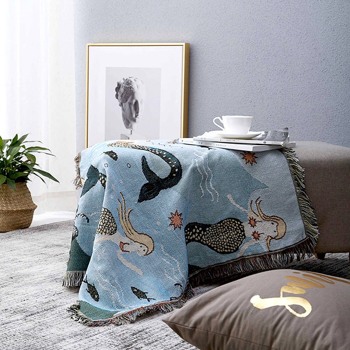 home & garden : Cozy Merrie - Onderwater Zeemeermin Vloerkleed in van Pantino