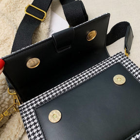 bags : Crossbody Tas Dames - Mini 5cm Imitatieleer Compact - Kunstleer in van Pantino