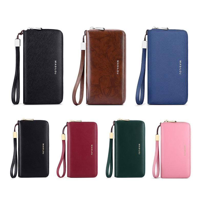 bags : Portemonnee Unisex Bruin (Voor Heren) - Rfid Lange in van Pantino