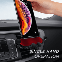 gadgets : Universele Auto-Grip Autotelefoonhouder - Zilver in Rood van Pantino