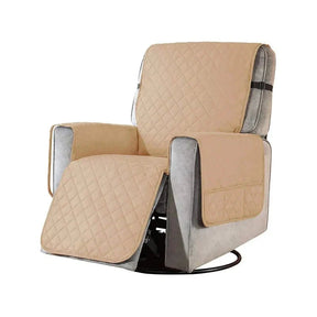 home & garden : Universele Fauteuil Hoes - Zachte Stoelbescherming Universeel - Microvezel in Khaki van Pantino