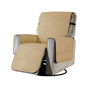 home & garden : Universele Fauteuil Hoes - Zachte Stoelbescherming Universeel - Microvezel in Beige van Pantino