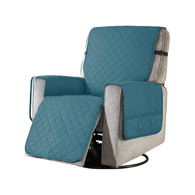 home & garden : Universele Fauteuil Hoes - Zachte Stoelbescherming Universeel - Microvezel in Blauw van Pantino
