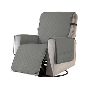 home & garden : Universele Fauteuil Hoes - Zachte Stoelbescherming Universeel - Microvezel in Lichtgrijs van Pantino
