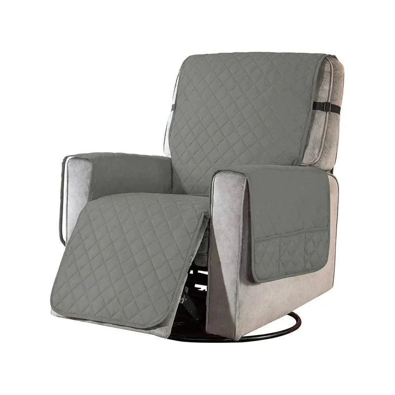 home & garden : Universele Fauteuil Hoes - Zachte Stoelbescherming Universeel - Microvezel in Lichtgrijs van Pantino