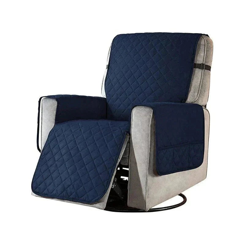 home & garden : Universele Fauteuil Hoes - Zachte Stoelbescherming Universeel - Microvezel in Donkerblauw van Pantino
