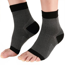 Compression Socks : Compressiekousen Wit - Voetpijn Verlichtend Ondersteuning - Elastisch in Zwart van Pantino