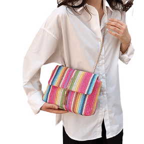 bags : Regenboog Schoudertas - Khaki in van Pantino