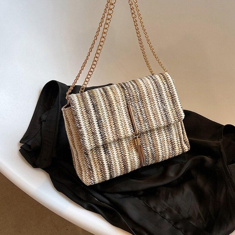bags : Regenboog Schoudertas - Khaki in van Pantino