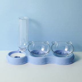pets : 3-in-1 Karl Kattenvoerbak Praktische Jouw - Donkerblauw in Blauw van Pantino