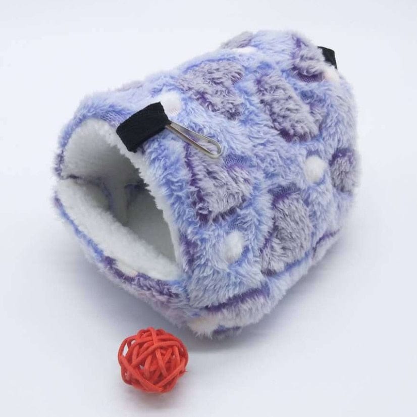 pets : Harry Hamster Huis - Extra Zacht Hamster Huis & Hangmat - Paars met Hartjes in Paars met hartjes van Pantino