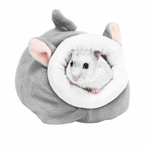 pets : Hetty Hamster Huisje - De Schattigste Slaapplek voor Jouw Hamster - Roze in Grijs van Pantino