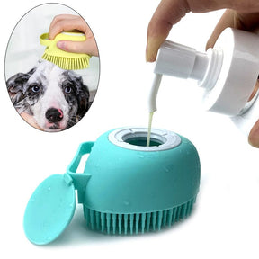 pets : Hondenborstel voor Onder de Douche - Een Heerlijke Massage - Hartje Blauw in Hartje Blauw van Pantino