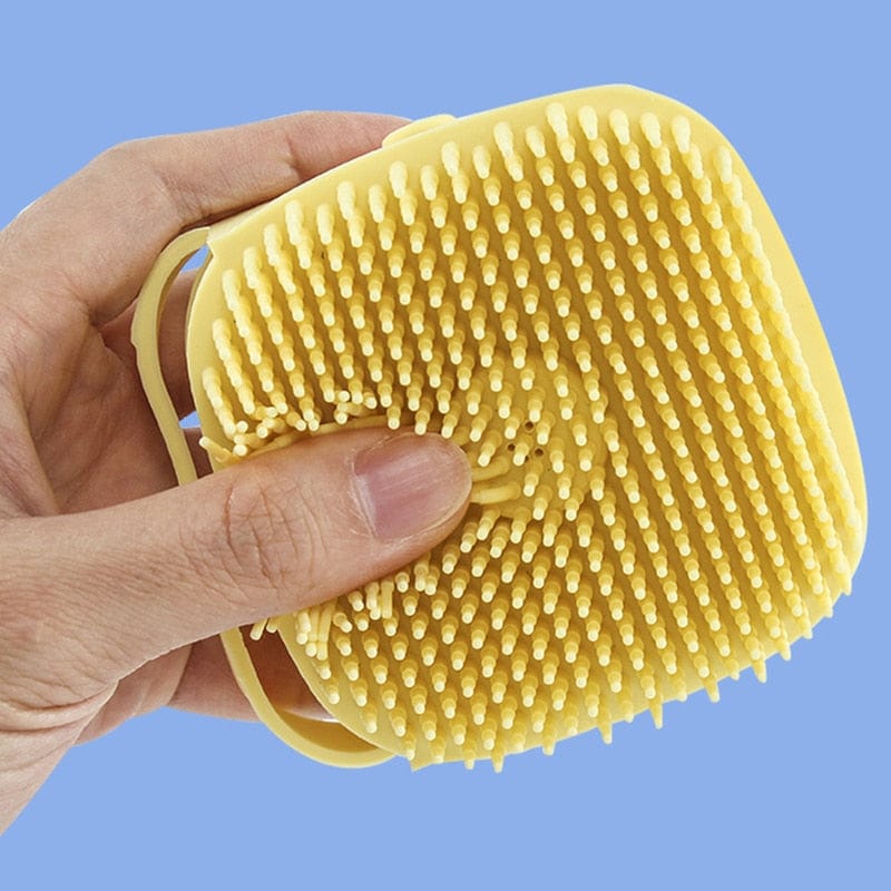 pets : Hondenborstel voor Onder de Douche - Een Heerlijke Massage - Hartje Blauw in van Pantino