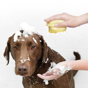 pets : Hondenborstel voor Onder de Douche - Een Heerlijke Massage - Hartje Blauw in van Pantino