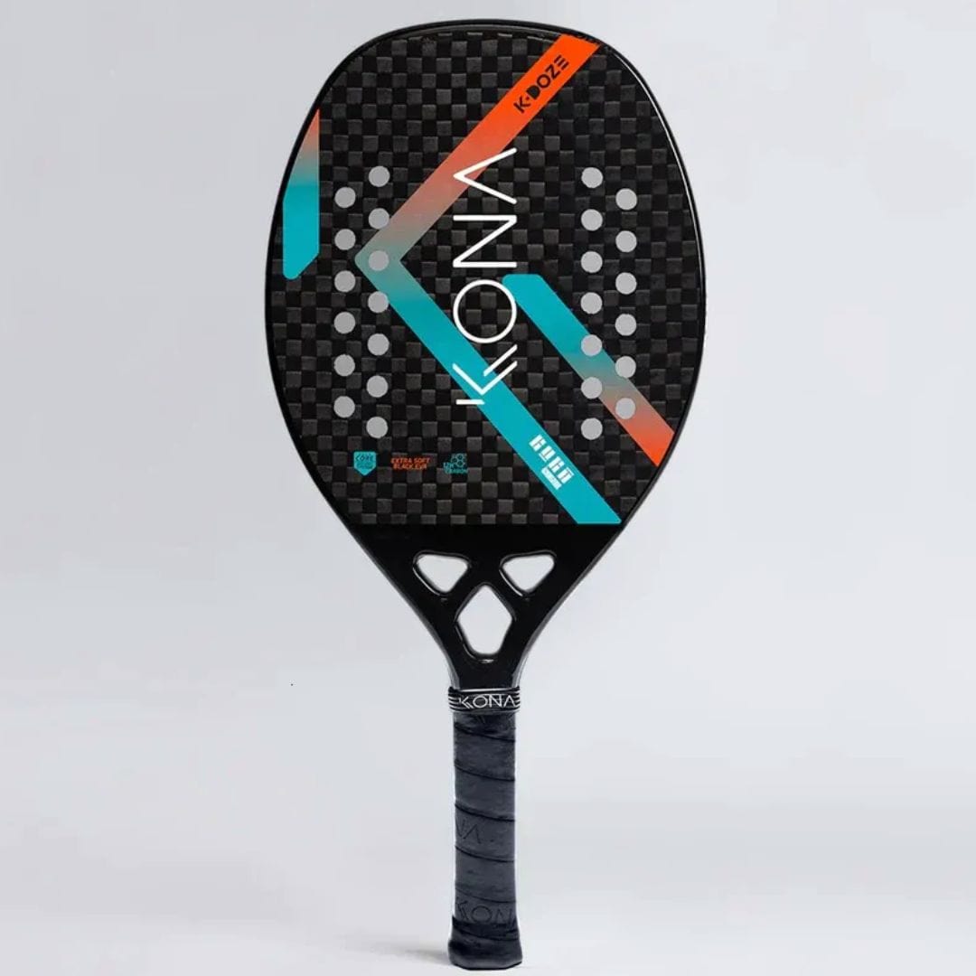 outdoor equipment : Padelracket 100% Carbon Lichtgewicht Duurzaam - Oranje Roze voor Precisie en Balans in Oranje van Pantino