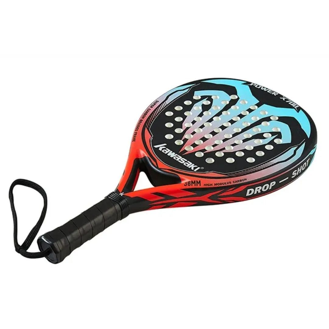 outdoor equipment : Padelracket Kawasaki 3K Carbon 365g - EVA-Schuim inclusief Hoes 4 Varianten in van Pantino
