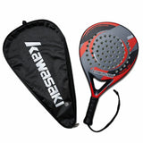 Padelracket Kawasaki 3K Carbon 365g - EVA-Schuim inclusief Hoes 4 Varianten