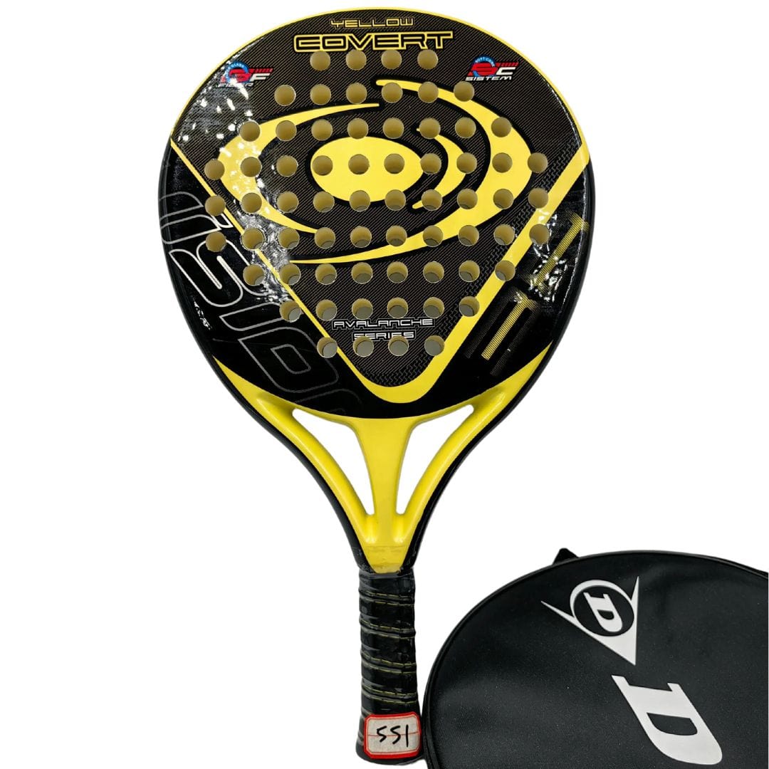 other : Padelracket Carbon Heren Dames - EVA-Schuim Kern inclusief Opbergtas 6 Kleuren Wit Rood Blauw Geel in Geel van Pantino