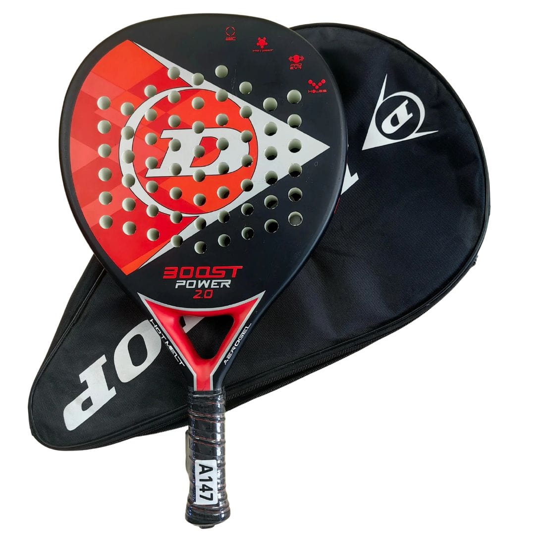 other : Padelracket Carbon Heren Dames - EVA-Schuim Kern inclusief Opbergtas 6 Kleuren Wit Rood Blauw Geel in Rood van Pantino
