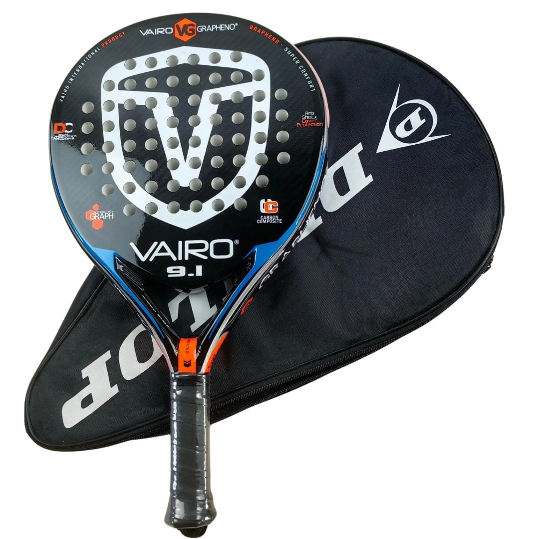 other : Padelracket Carbon Heren Dames - EVA-Schuim Kern inclusief Opbergtas 6 Kleuren Wit Rood Blauw Geel in Wit van Pantino