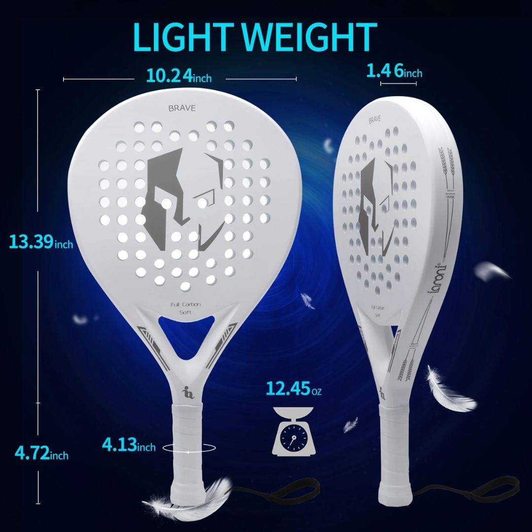 other : Padelracket EVA Memory Flex Foam Kern - Lichtgewicht Zwart Wit Precisie Demping Responsief in van Pantino