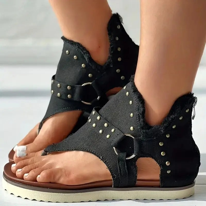 Sandals : Relax Comfort Sandalen Dames - Sandalen voor Ultiem Comfort en Ontspanning - Zwart in Zwart van Pantino