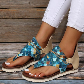 Sandals : Dames Sandalen - Ergonomische Orthopedische Schoenen voor Maximale Comfort in Turkoois van Pantino