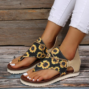 Sandals : Dames Sandalen - Ergonomische Orthopedische Schoenen voor Maximale Comfort in Geel van Pantino