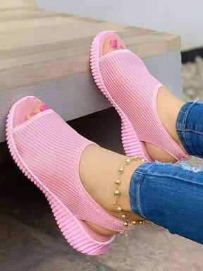Sandals : Sandalen Dames Blauw - Stijlvolle Scandinavische - Perfect voor die van Minimalistische Mode Houden in Roze van Pantino