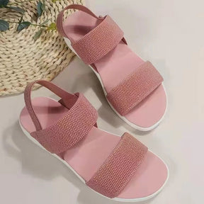 Espadrille Sandals : Sandalen Dames Rood - Handgemaakte Espadrille in Roze van Pantino